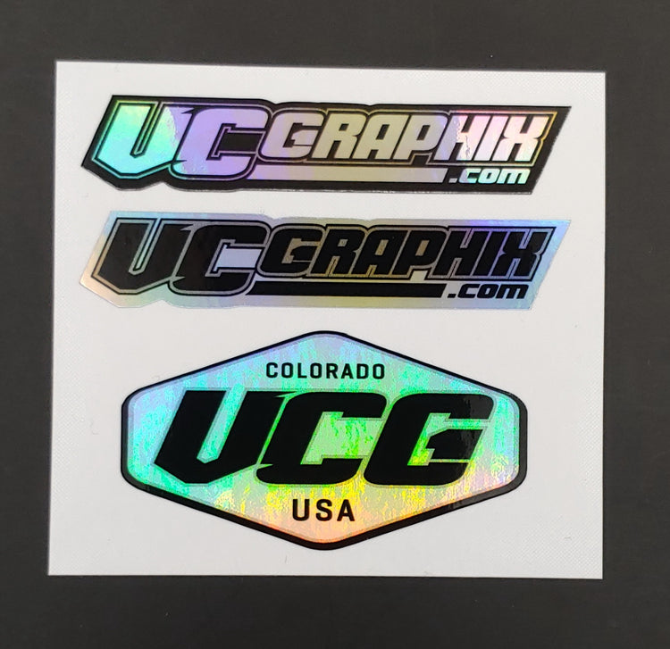 Chrome Holographic Block -10 pack